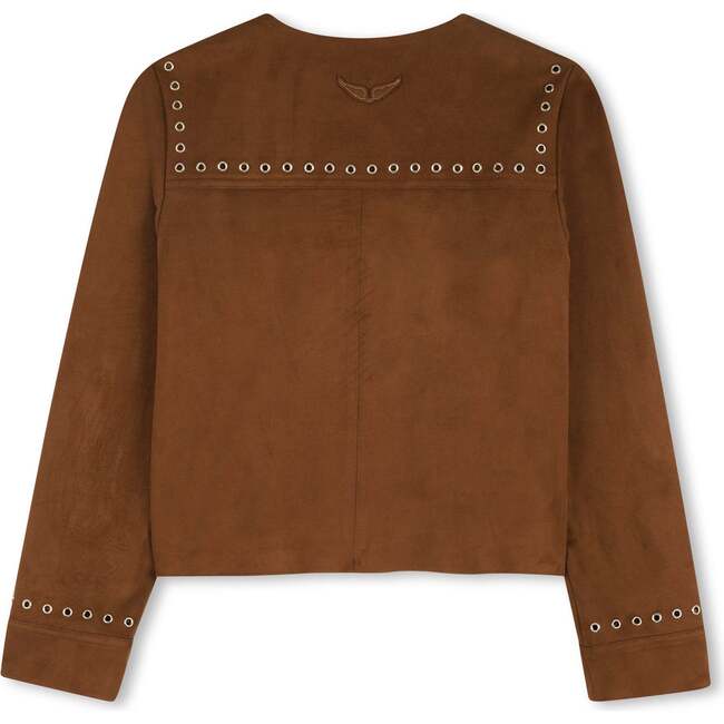 ZADIG & VOLTAIRE Faux Suede Cowgirl Jacket - Nuthatch