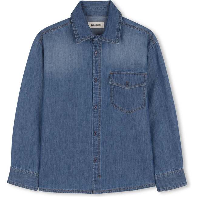 ZADIG & VOLTAIRE Soft Chambray Shirt - Denim Blue