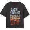 ZADIG & VOLTAIRE Wild at Heart Burnout T-Shirt - Black - T-Shirts - 1 - thumbnail
