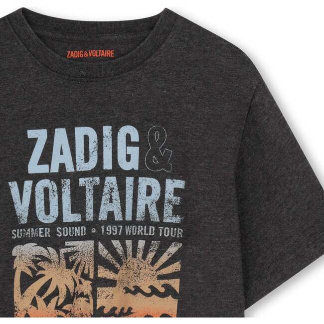 ZADIG & VOLTAIRE Wild at Heart Burnout T-Shirt - Black