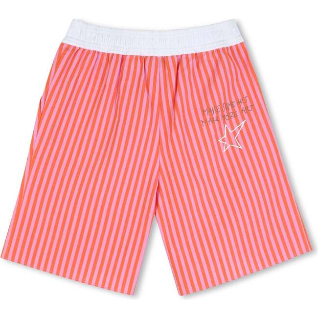ZADIG & VOLTAIRE Make Art Striped Shorts - Pink Orange