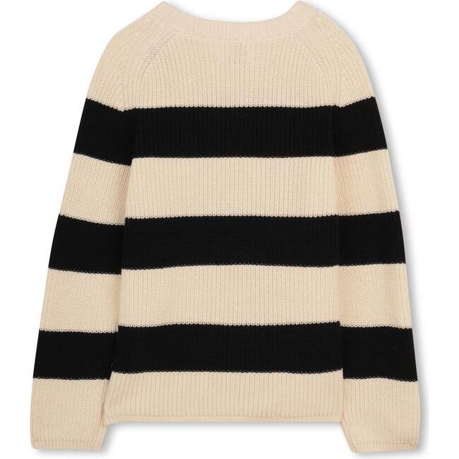 ZADIG & VOLTAIRE Striped Pullover - Off White / Black