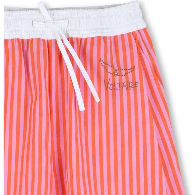 ZADIG & VOLTAIRE Make Art Striped Shorts - Pink Orange - Shorts - 3