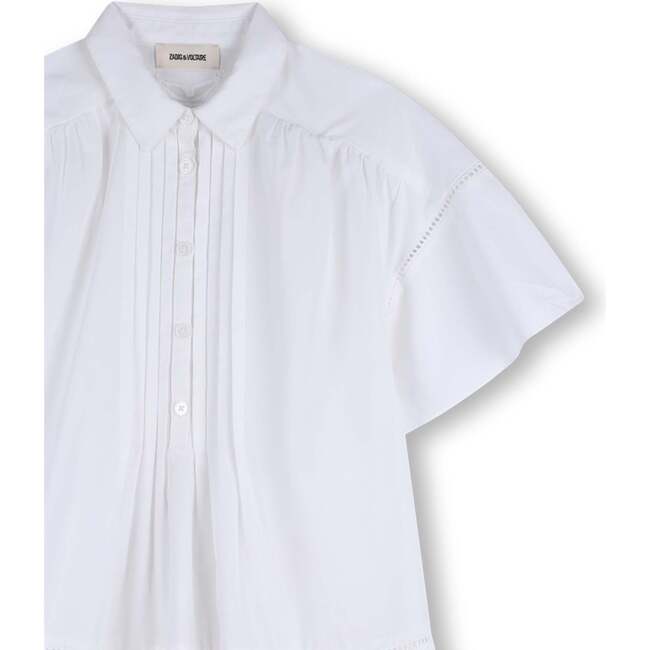 ZADIG & VOLTAIRE Poplin Pleat Dress - White - Dresses - 5