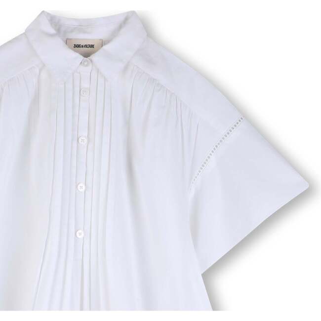 ZADIG & VOLTAIRE Poplin Pleat Dress - White - Dresses - 7