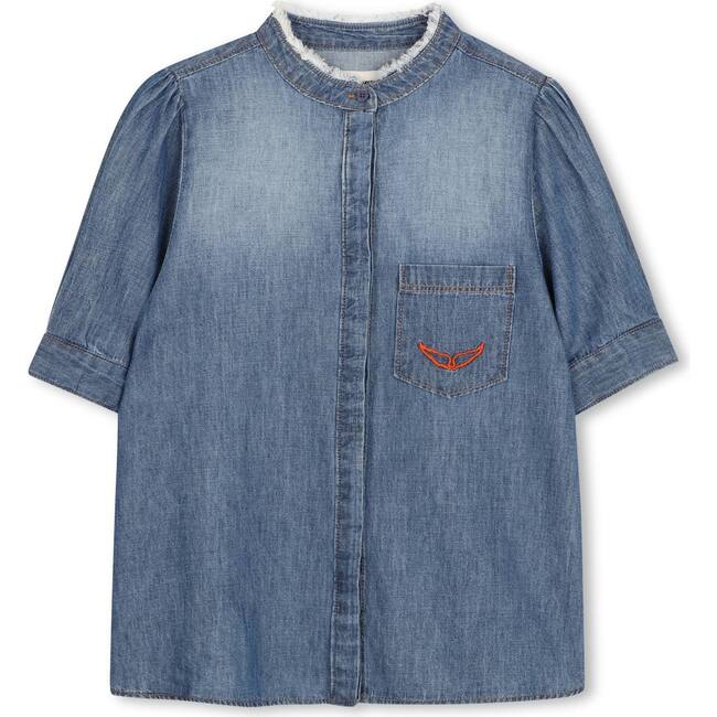ZADIG & VOLTAIRE Soft Chambray Shirt - Denim Blue