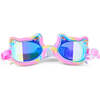 Tie-Dye Tabby Kids’ Swim Goggles, Meowberry Breeze - Swim Goggles - 1 - thumbnail