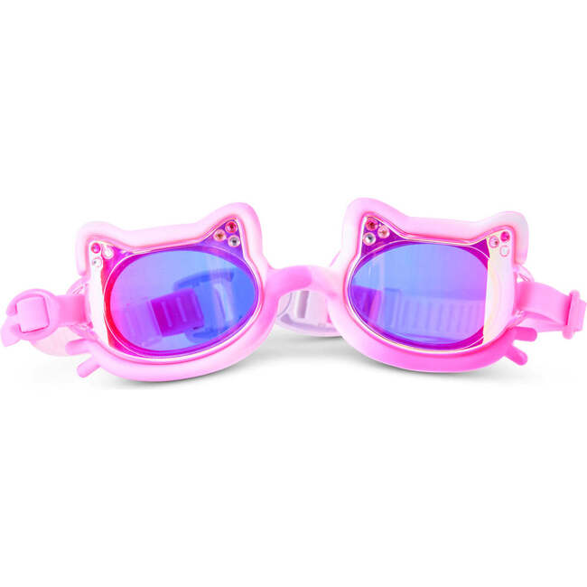Tie-Dye Tabby Kids’ Swim Goggles, Pawberry Milk
