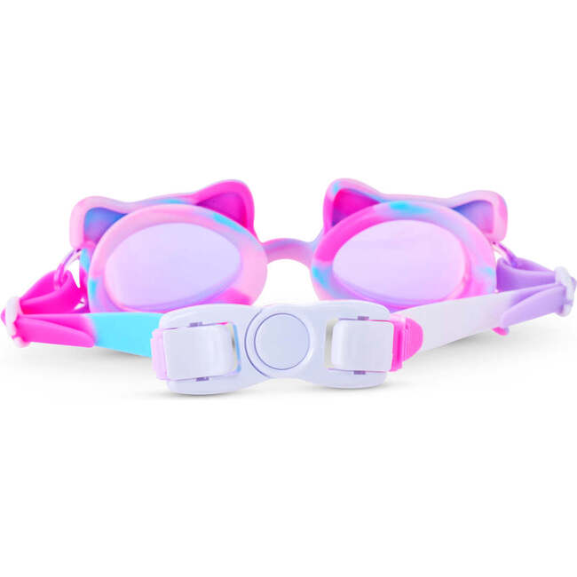 Tie-Dye Tabby Kids’ Swim Goggles, Purrberry Bliss - Swim Goggles - 4