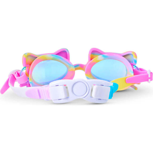 Tie-Dye Tabby Kids’ Swim Goggles, Meowberry Breeze - Swim Goggles - 6
