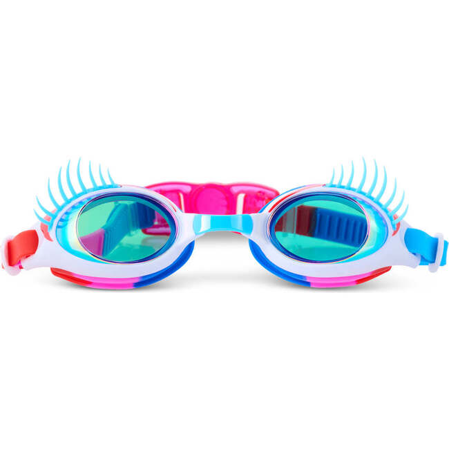 Splash Lash Special Edition Kids' Swim Goggles, Blue Lashes & 4th Bashes