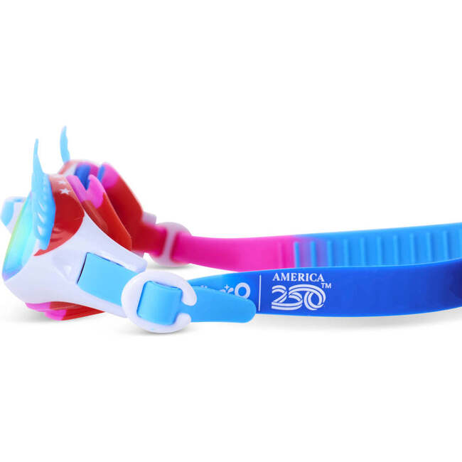 Splash Lash Special Edition Kids' Swim Goggles, Blue Lashes & 4th Bashes - Swim Goggles - 4