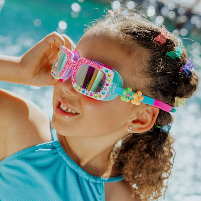 Pretty Girl Poppy Kids’ Swim Goggles, Petal Pop Pink