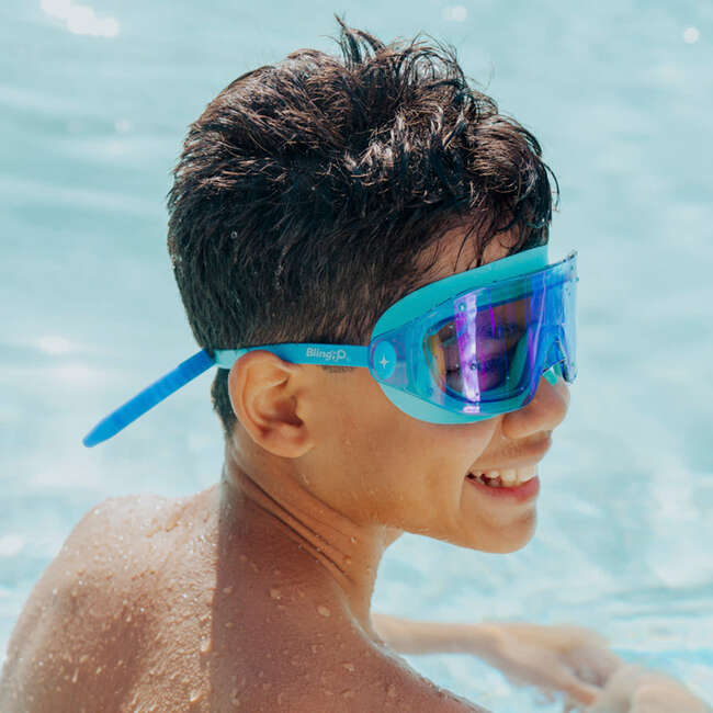 Hologram Swim Goggles, Ocean Byte