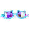 Flexi Feline Kids’ Swim Goggles, Pouncy Blue - Swim Goggles - 1 - thumbnail