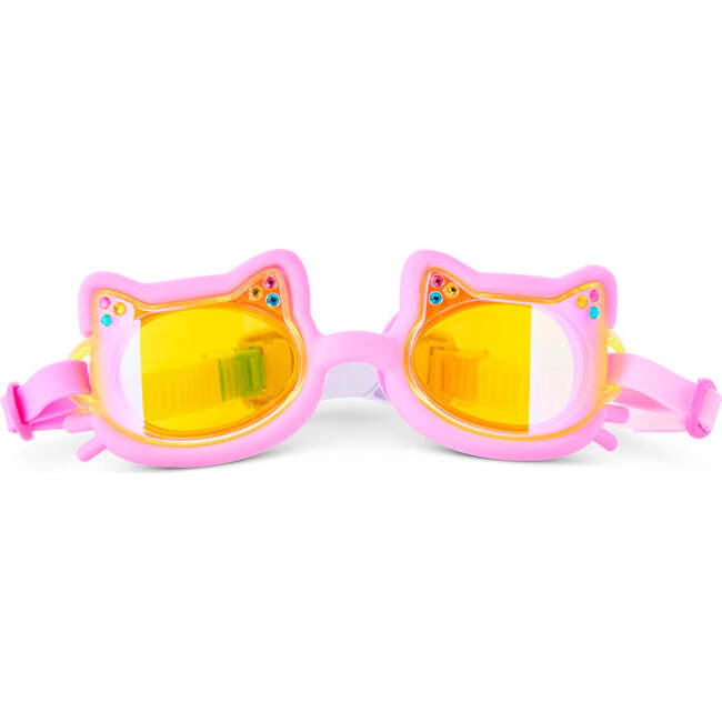 Flexi Feline Kids’ Swim Goggles, Plush Paw Pink