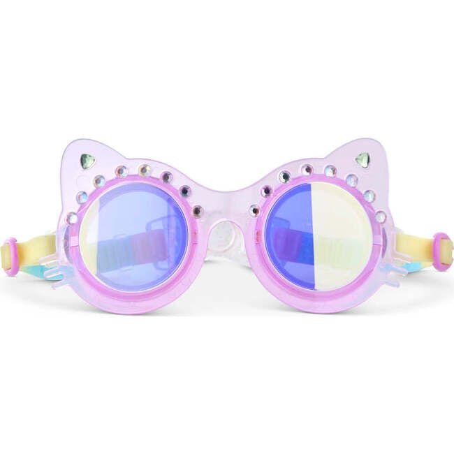 Frosted Feline Kids’ Swim Goggles, Purrfect Purple
