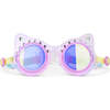 Frosted Feline Kids’ Swim Goggles, Purrfect Purple - Swim Goggles - 1 - thumbnail