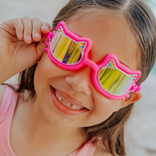 Flexi Feline Kids’ Swim Goggles, Jelly Beans Pink