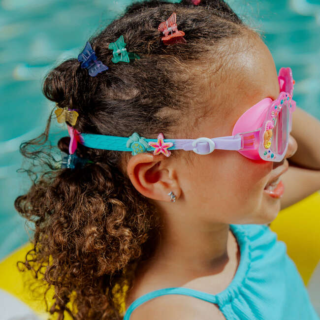 Enchanted Shoreline Kids’ Swim Goggles, Shimmer Seashell