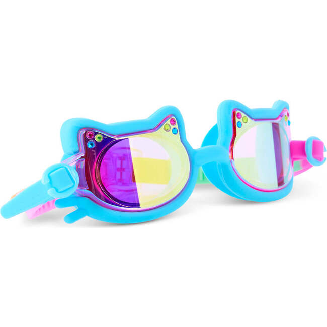 Flexi Feline Kids’ Swim Goggles, Pouncy Blue - Swim Goggles - 4