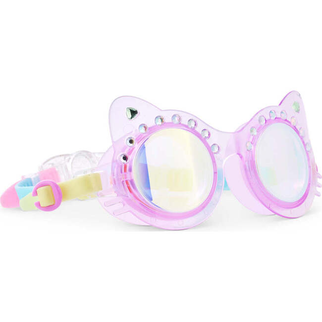 Frosted Feline Kids’ Swim Goggles, Purrfect Purple - Swim Goggles - 4