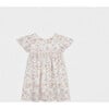 Flora Girl Dress , Flowery Pink - Dresses - 1 - thumbnail