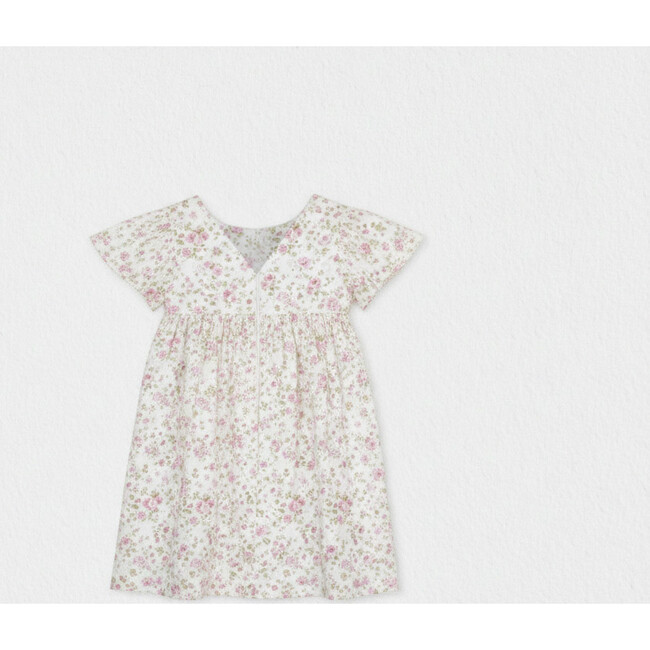 Flora Girl Dress , Flowery Pink
