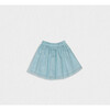 Philo Girl Skirt , Aqua Tulle - Skirts - 2