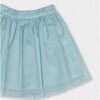 Philo Baby Skirt, Aqua Tulle - Skirts - 2 - thumbnail