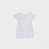 Flora Baby Dress , White Flower Embroidery - Dresses - 2 - thumbnail