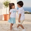 Philo Baby Skirt, Aqua Tulle - Skirts - 3 - thumbnail
