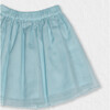 Philo Girl Skirt , Aqua Tulle - Skirts - 3