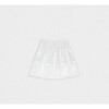 Fiona Girl Skirt , White Flower Embroidery - Skirts - 2