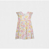 Eugenie Baby Dress Sleeveless, Yellow Pink Lagoon - Dresses - 1 - thumbnail