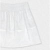 Fiona Girl Skirt , White Flower Embroidery - Skirts - 3