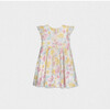Eugenie Baby Dress Sleeveless, Yellow Pink Lagoon - Dresses - 2