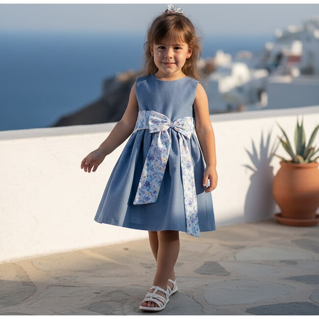 Etoile Baby Dress Sleeveless, Denim Fluid - Dresses - 3