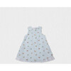 Elise Baby Dress Sleeveless, Aqua Blue Butterfly - Dresses - 1 - thumbnail