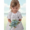 Elsa Baby Dress Short Sleeve, Blue Hearts - Dresses - 4 - thumbnail