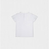 Ebony Girl T-shirt Short Sleeve, White Jean Bow - T-Shirts - 2 - thumbnail