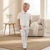 Dino Boy Vest, Pearl Off-White - Vests - 3