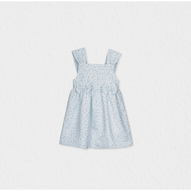 Desiree Baby Dress Sleeveless, Aqua Mini Flower