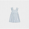 Desiree Baby Dress Sleeveless, Aqua Mini Flower - Dresses - 1 - thumbnail
