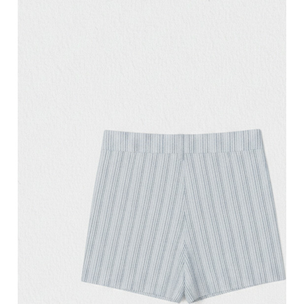Denis Baby Shorts Linen, Blue Stripe