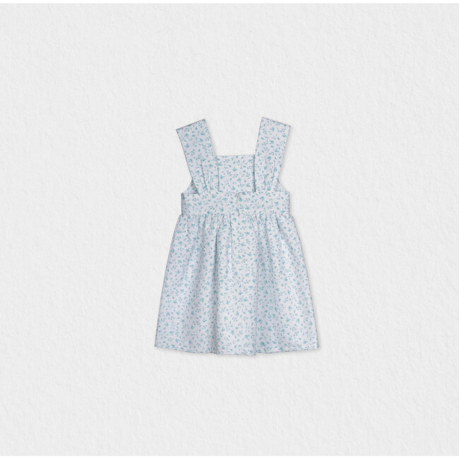 Desiree Baby Dress Sleeveless, Aqua Mini Flower