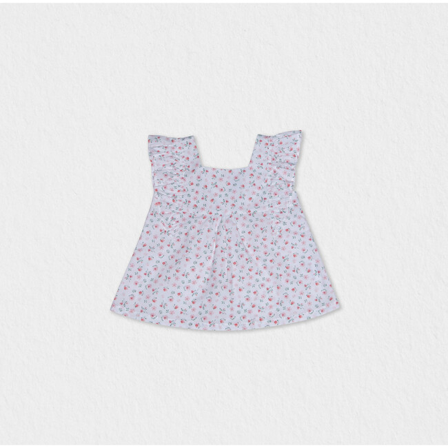 Daffy Baby Blouse Sleeveless, Flowery Pink