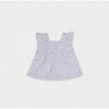 Daffy Baby Blouse Sleeveless, Flowery Pink - Blouses - 1 - thumbnail
