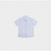 Colin Boy Shirt Short Sleeve Cotton, Blue Boat - Button Downs - 1 - thumbnail