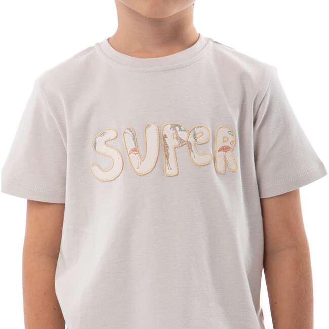 Cederique Boy T-shirt Short Sleeve, Beige Super - T-Shirts - 4